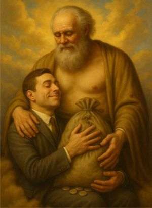 CCR - sânul lui Avraam pentru corupţi. Ilustraţie de MAKE